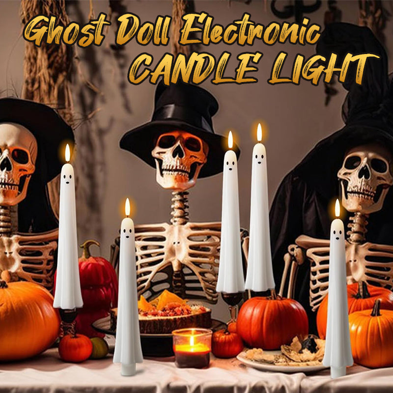 🎃👻 Remote Controlled Ghost LED Candle with 3D Flame 👻🎃