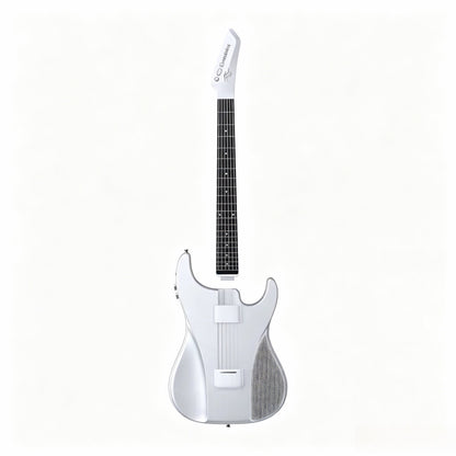 🎸Silent No-Sore-Finger Smart Travel Guitar Black & White for Beginners & Band