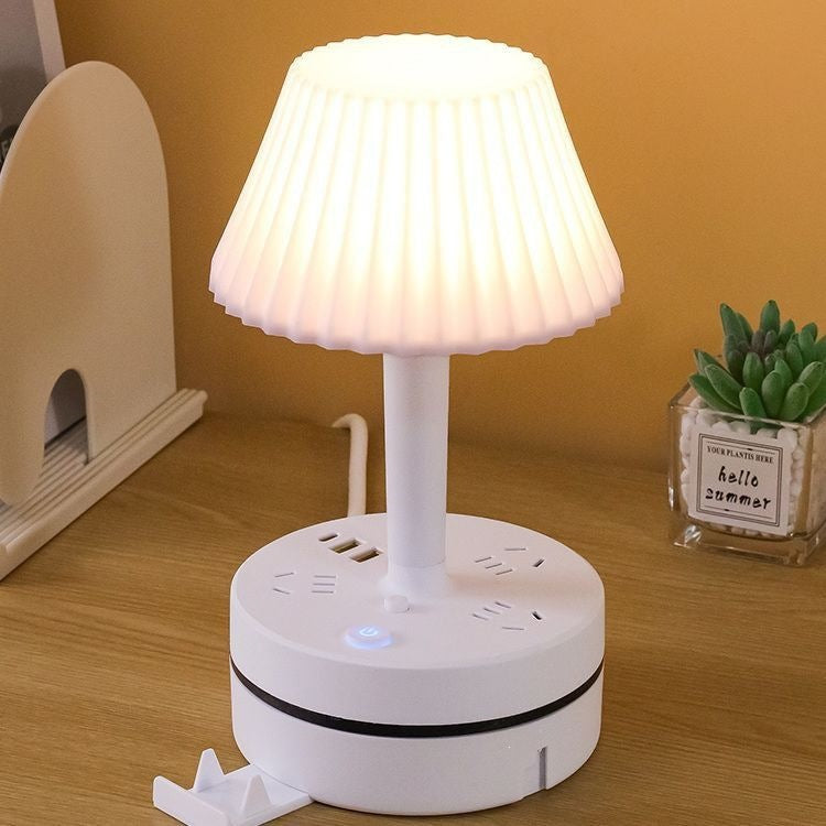 🎁🔥Last day sale 50% OFF🔥💡 Bedside Lamp with AC Outlets and USB Ports
